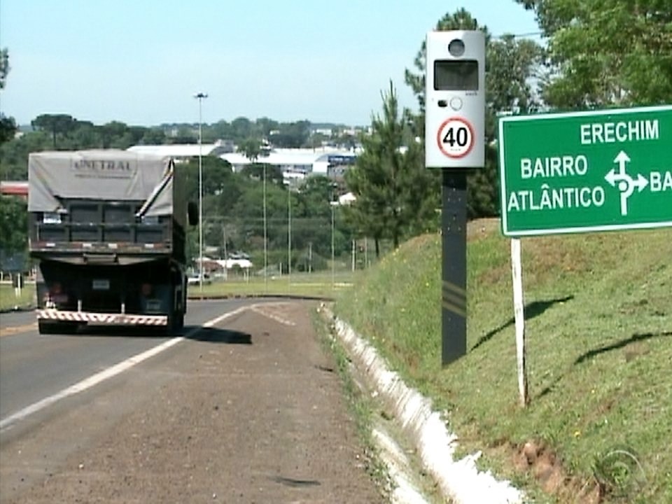 Lombadas eletrônicas devem estar em pleno funcionamento até o final de março em Erechim | Crédito: Prefeitura de Erechim/Secom