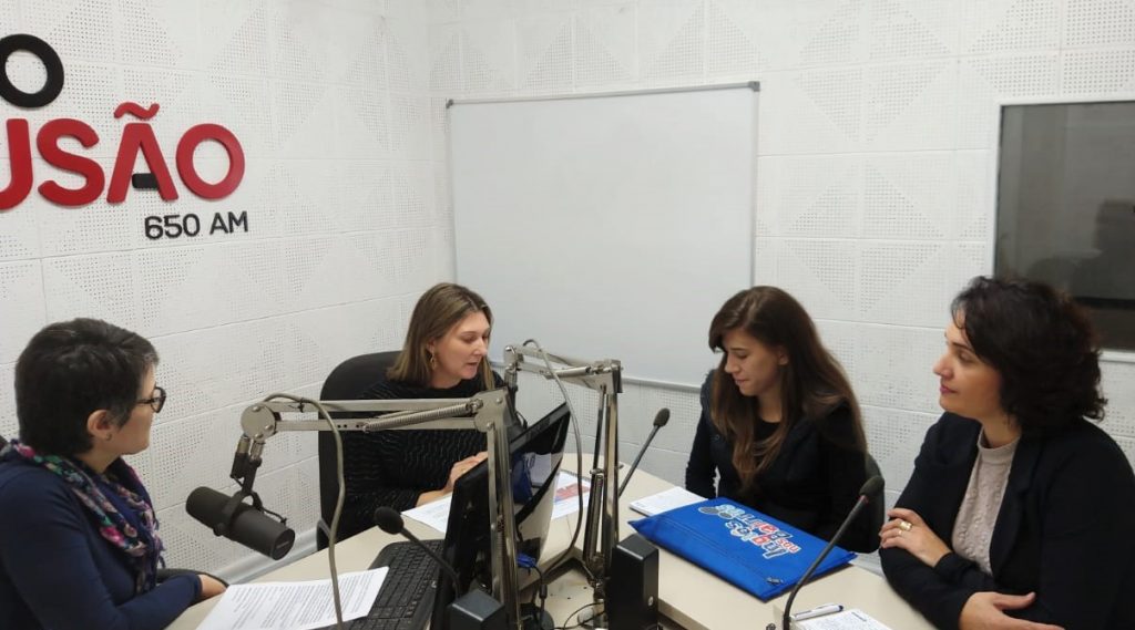 A partir da esquerda: Dóris Fialcoff, Emília Fantinel, Alessandra Schiffl e Rosângela Dalagnol | Foto: Luis Henrique Moretto