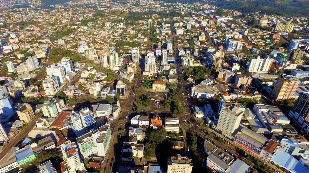Vista aérea de Erechim | Foto: Prefeitura de Erechim/Secom