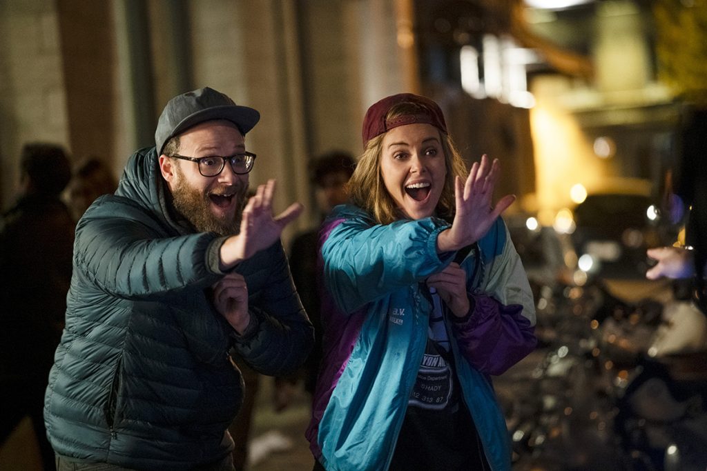 Fred Flarsky (SETH ROGEN) and Charlotte Fields (CHARLIZE THERON) in LONG SHOT. Photo Credit: Pillipe Bossé.