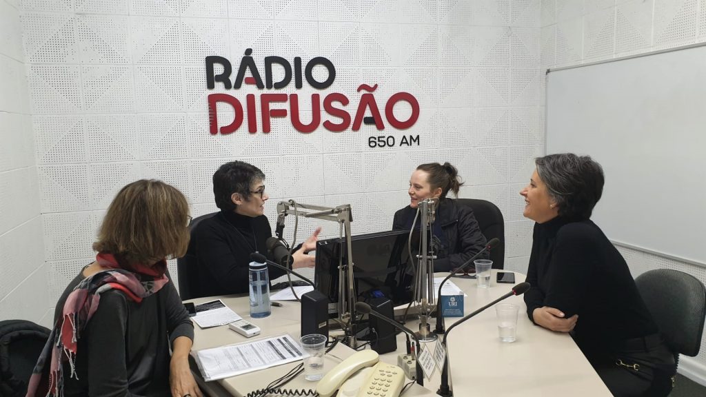 A partir da esquerda, Elisa Iop, Dóris Fialcoff, Val Schneider e Garielle Menegati Girardello | Foto: Betina Menegati Girardello