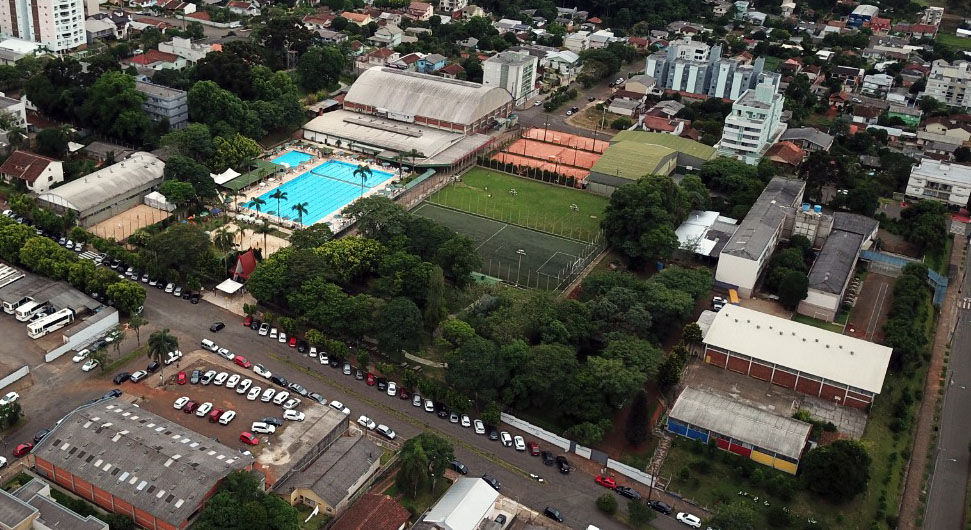 Vista aérea da sede esportiva  |  Foto: CER Atlântico