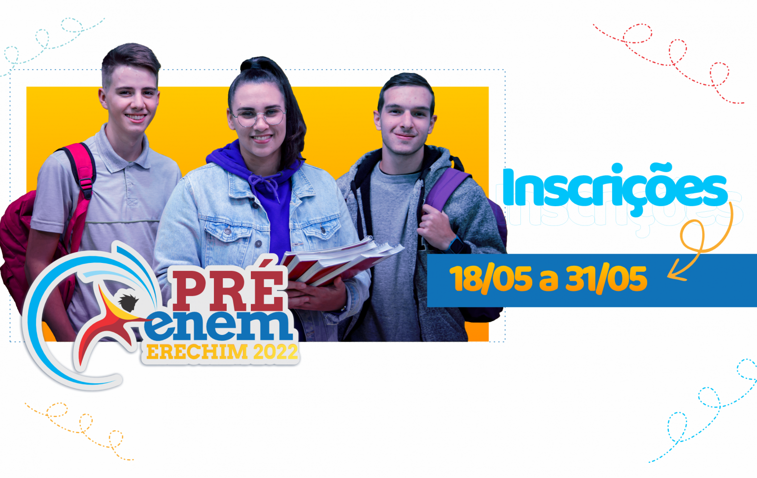 Inscrições para o preparatório PréEnem Erechim 2022 iniciam nesta quartafeira Rádio Difusão Inscrições para o preparatório PréEnem Erechim 2022 iniciam nesta quartafeira Rádio Difusão