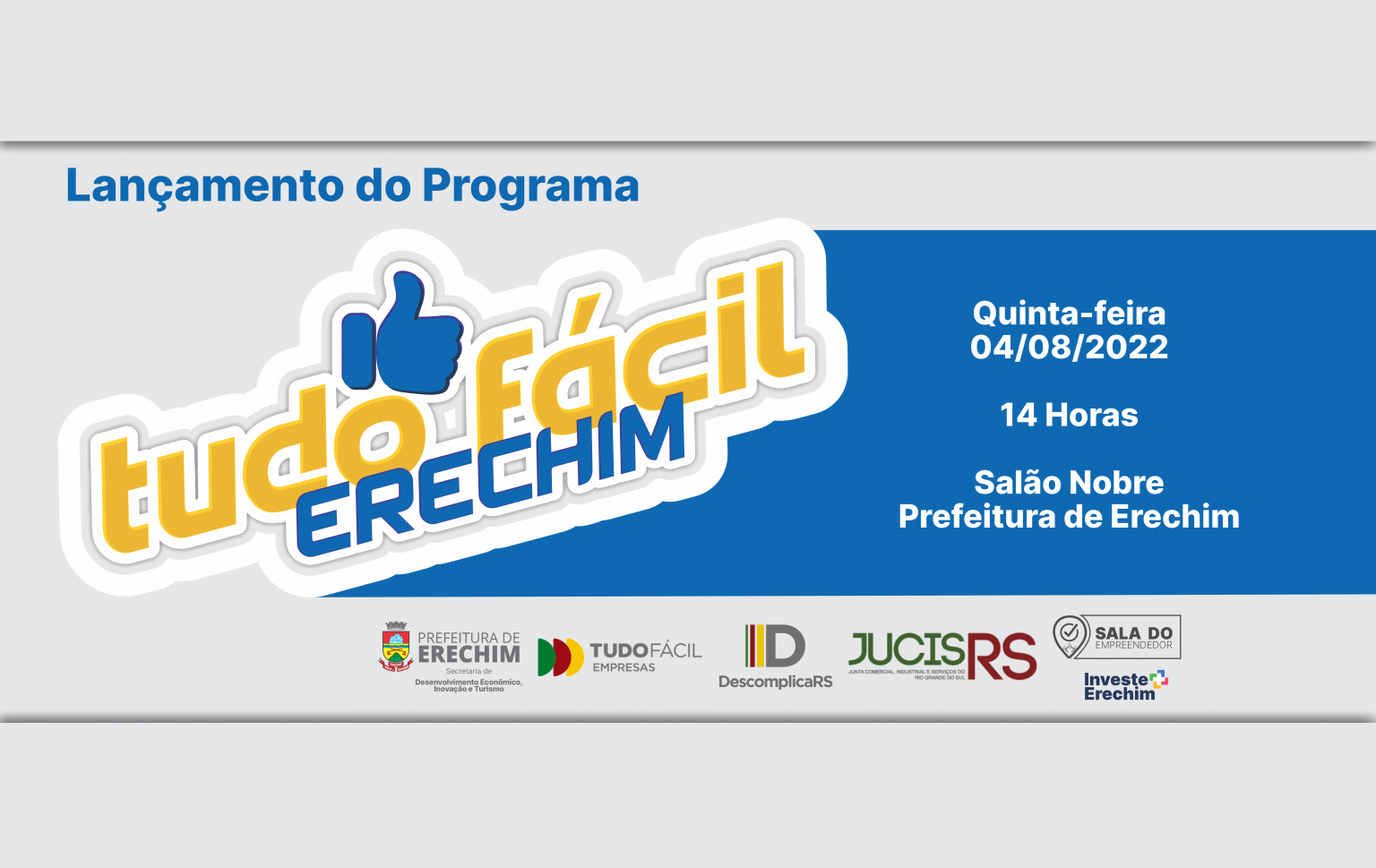 Tudo Fácil Erechim abertura de empresas em poucos minutos será lançada na próxima semana Tudo Fácil Erechim abertura de empresas em poucos minutos será lançada na próxima semana